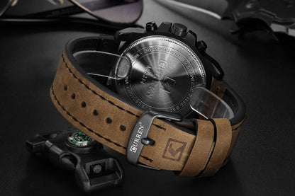 New Men Watch CURREN Top Brand Luxury Mens Quartz Wristwatches Male Leather Military Date Sport Watches Relogio Masculino