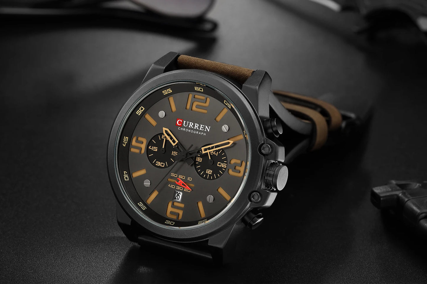 New Men Watch CURREN Top Brand Luxury Mens Quartz Wristwatches Male Leather Military Date Sport Watches Relogio Masculino