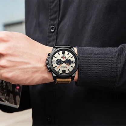 New Men Watch CURREN Top Brand Luxury Mens Quartz Wristwatches Male Leather Military Date Sport Watches Relogio Masculino