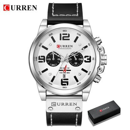 New Men Watch CURREN Top Brand Luxury Mens Quartz Wristwatches Male Leather Military Date Sport Watches Relogio Masculino