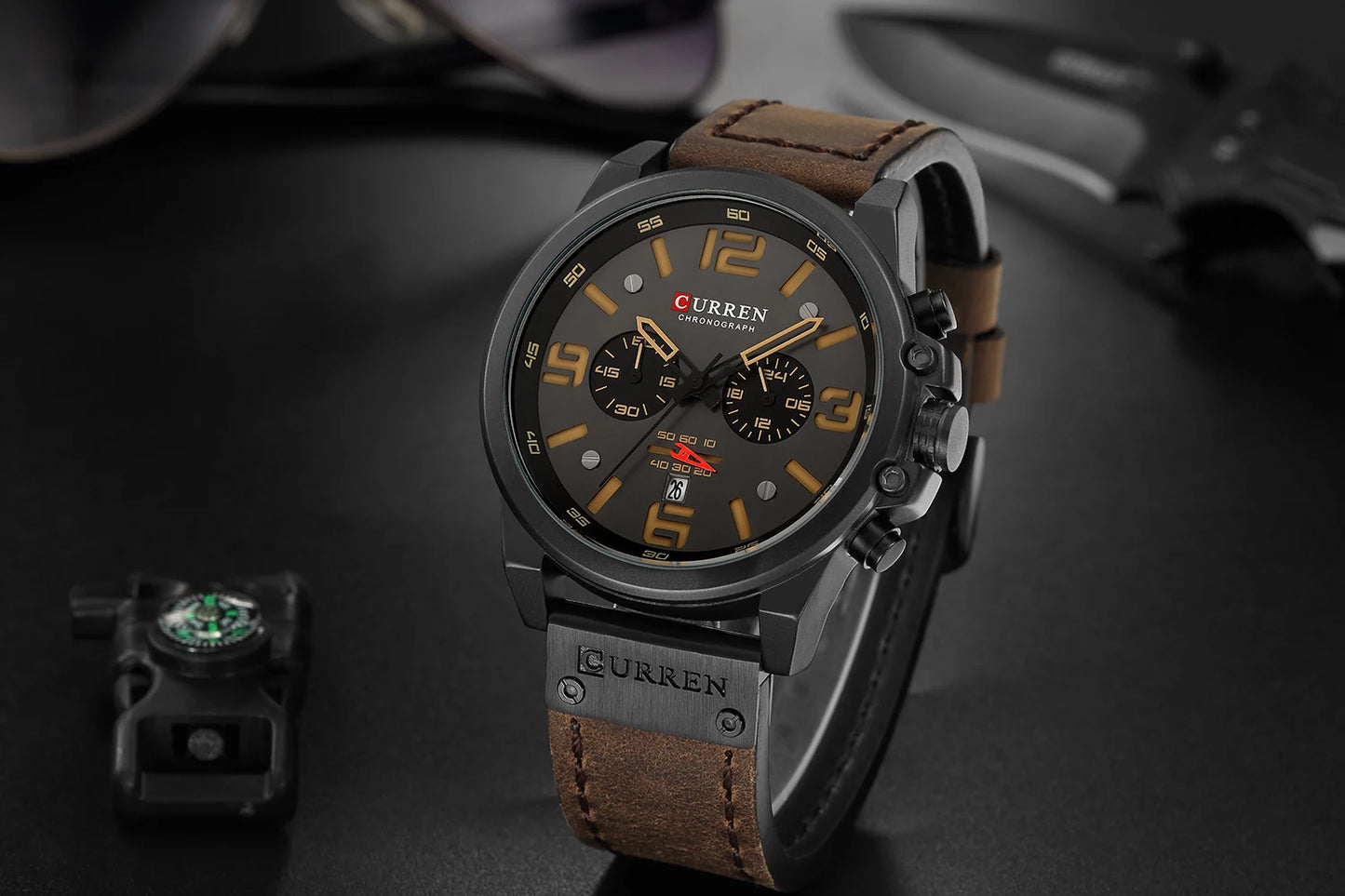 New Men Watch CURREN Top Brand Luxury Mens Quartz Wristwatches Male Leather Military Date Sport Watches Relogio Masculino