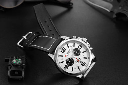 New Men Watch CURREN Top Brand Luxury Mens Quartz Wristwatches Male Leather Military Date Sport Watches Relogio Masculino